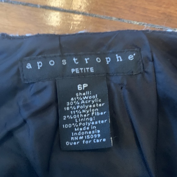 Apostrophe petites wool blend fringed skirt . Worn once - Picture 3 of 4